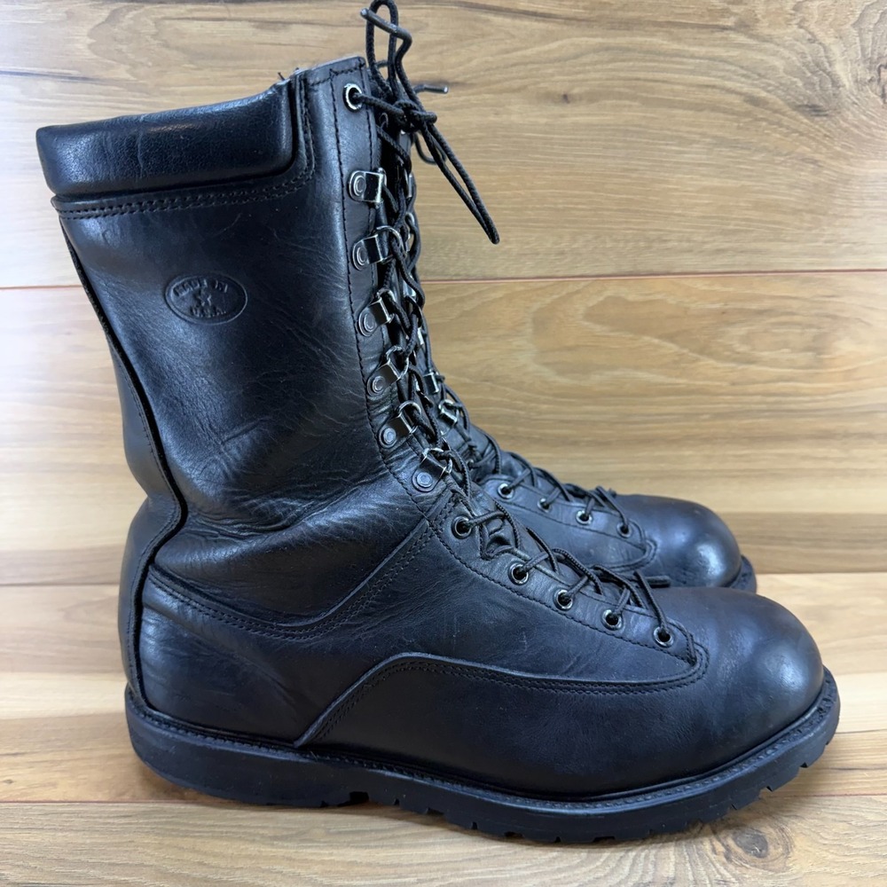 Matterhorn Gore Tex Combat Boots Mens 13 M Black Leather Military Jump Vibram